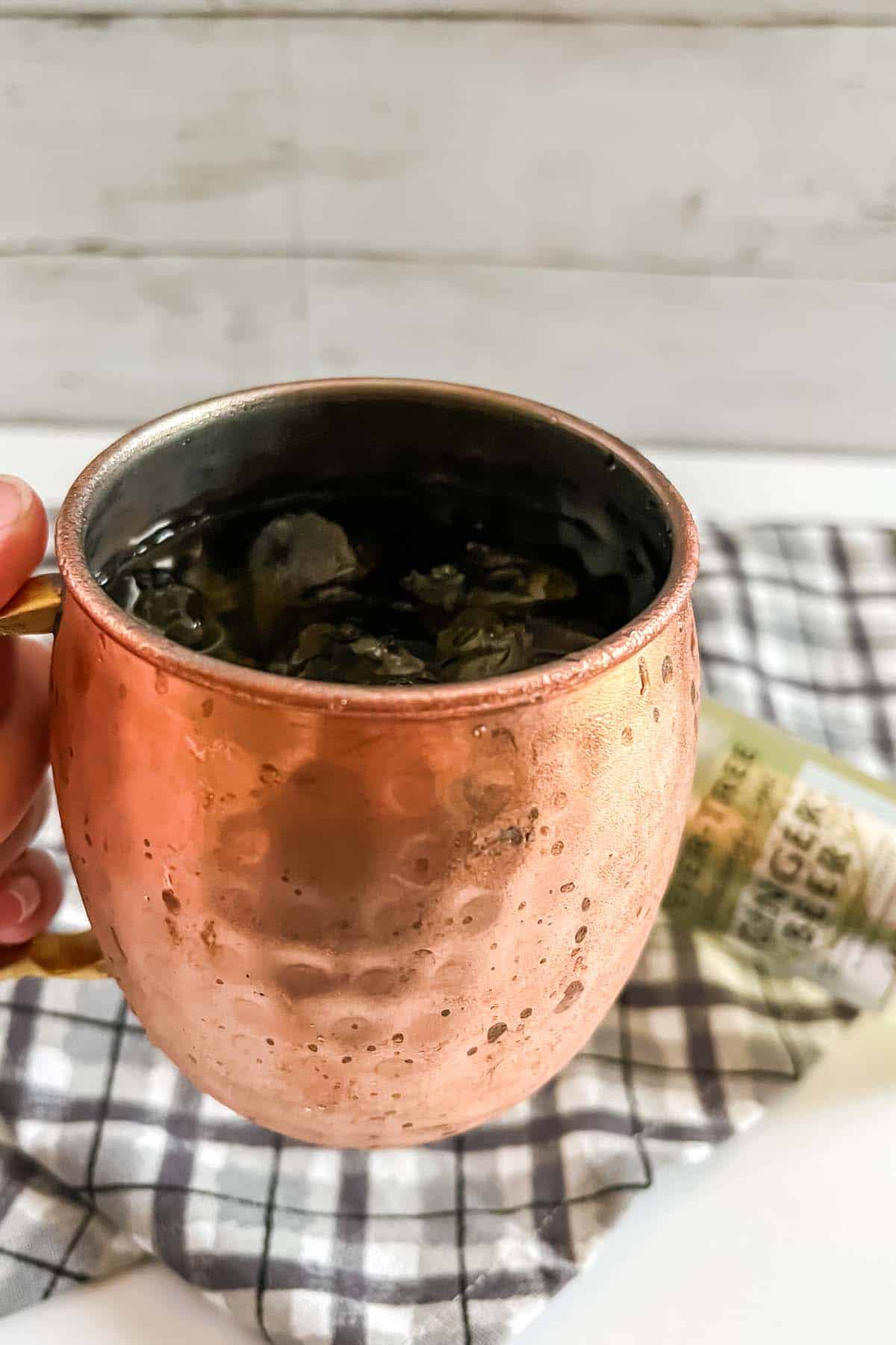 whiskey mule with ginger beer