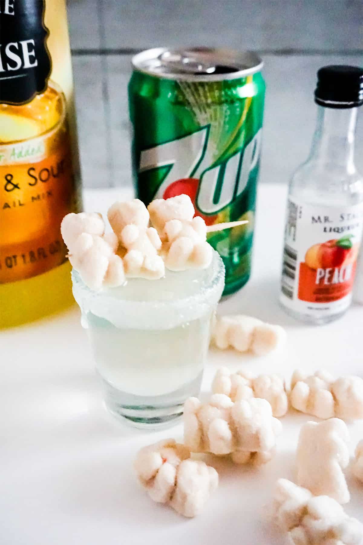 white gummy bear shot recipe