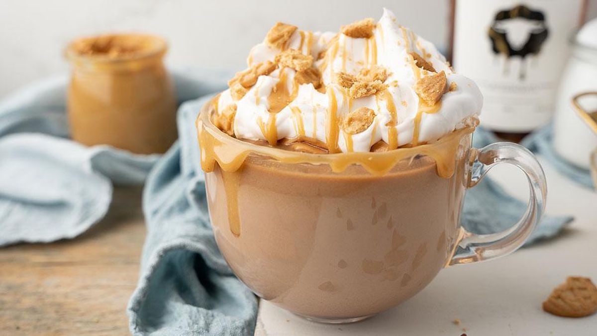 Boozy Salted Peanut Butter Hot Chocolate