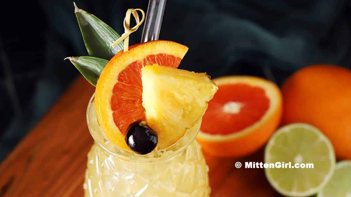 Tropical Easy Tiki Cocktail