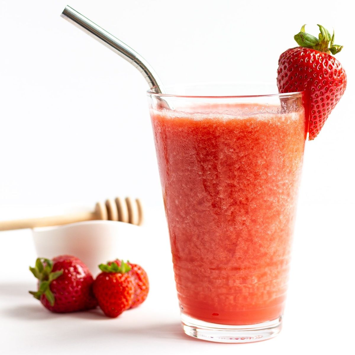 Strawberry Slushie Recipe: Healthy, Delicious and Easy! | Maple + Mango