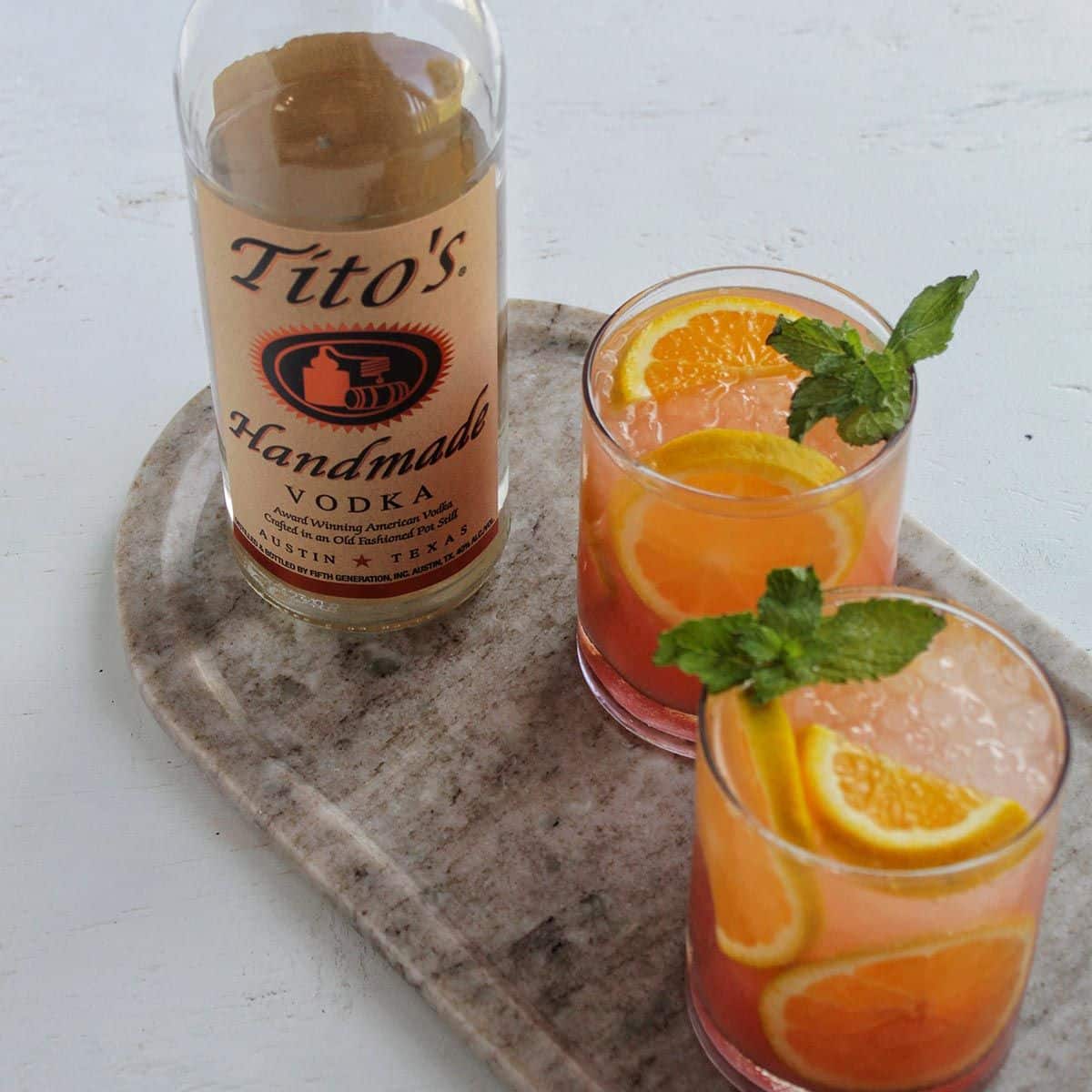 Orange Blackberry Tito's Cocktail Refresher