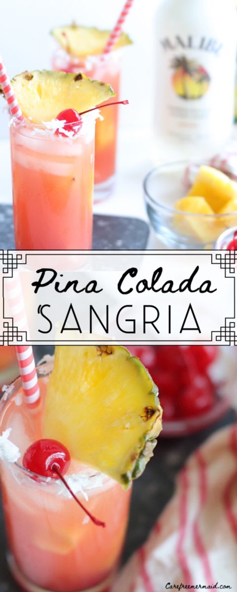 Pina Colada Sangria - Carefree Mermaid