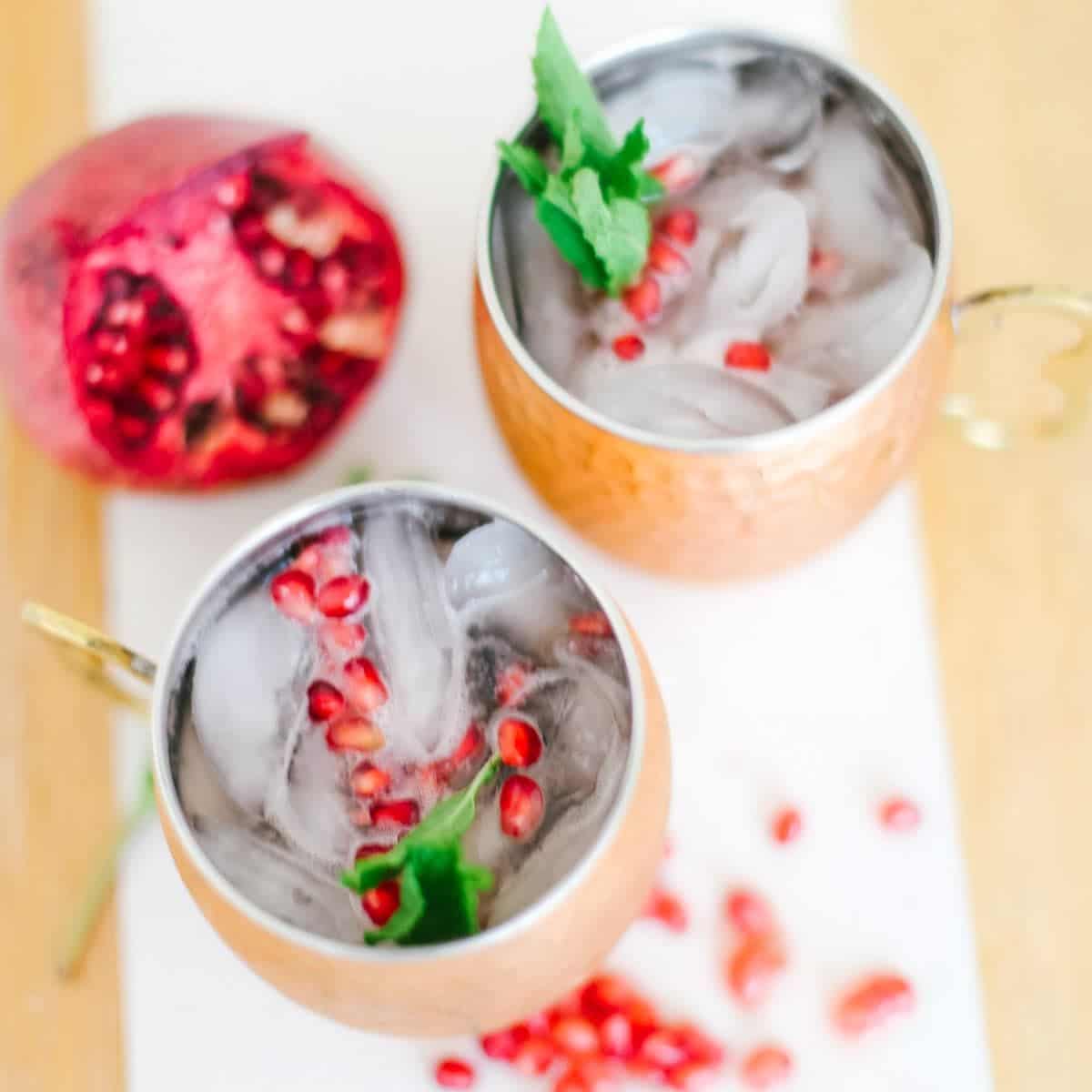 Ginger Pomegranate Mocktails