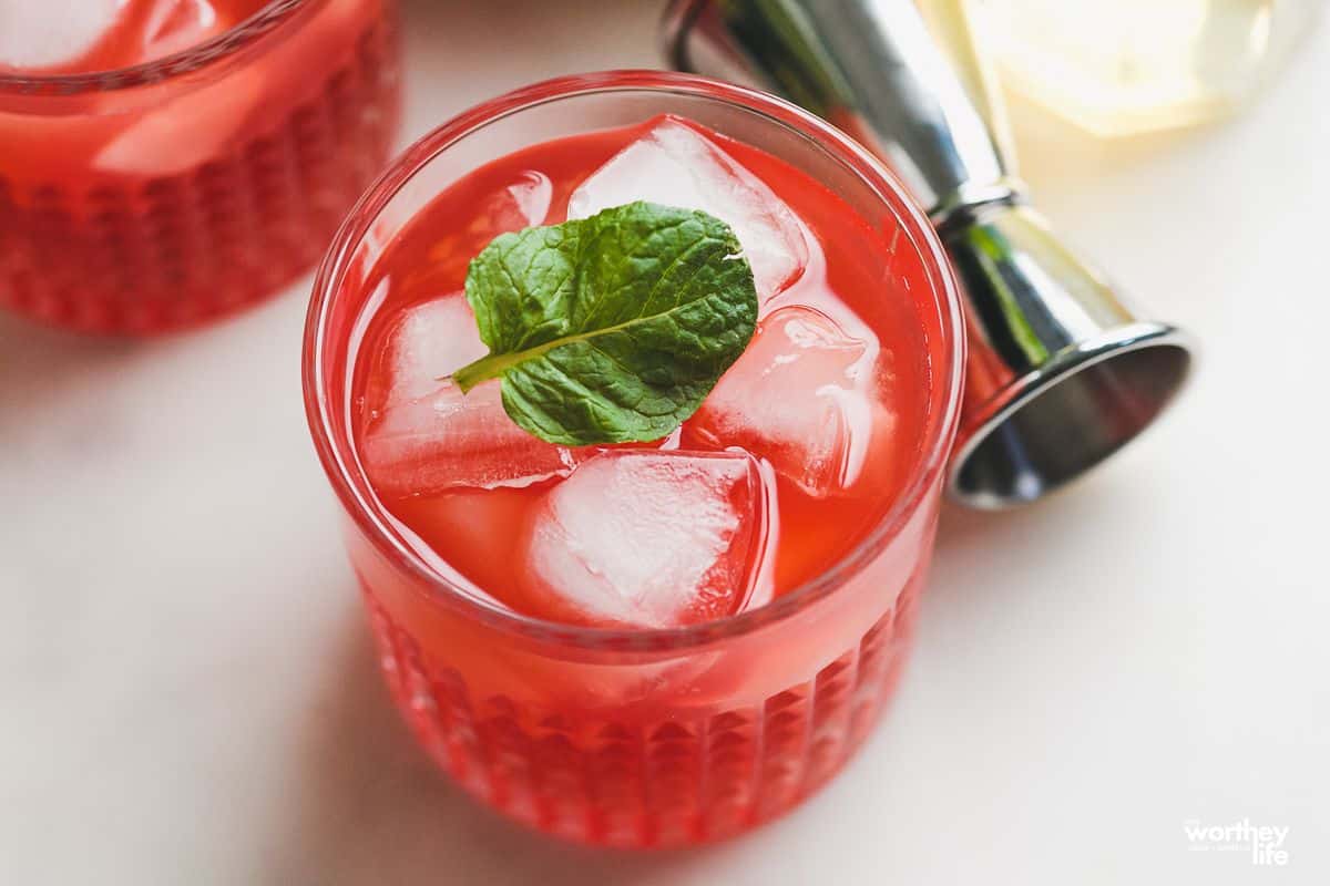 Rum + Raspberry Cocktail