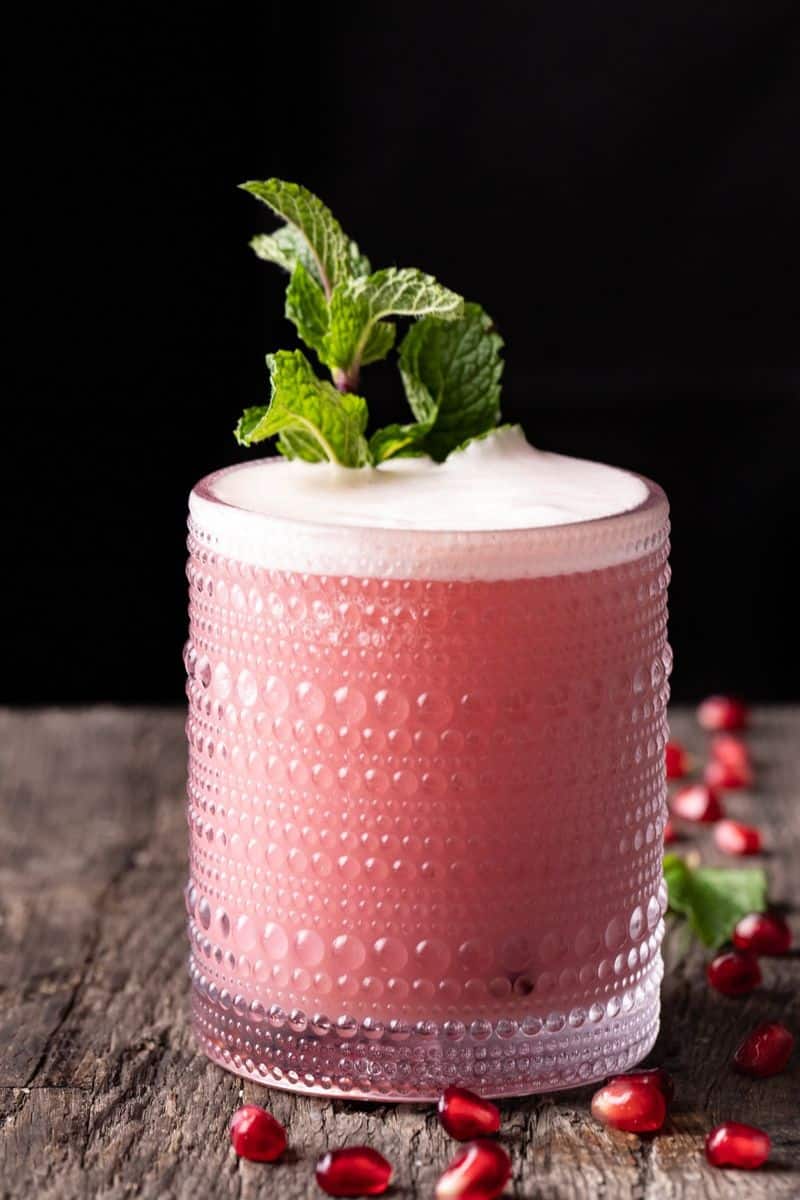 Pomegranate Gin Fizz