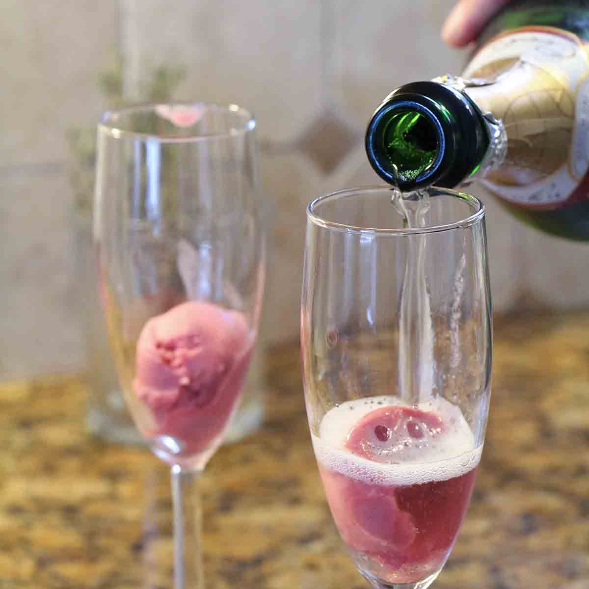 Sorbet and Champagne Cocktail – Art of Natural Living