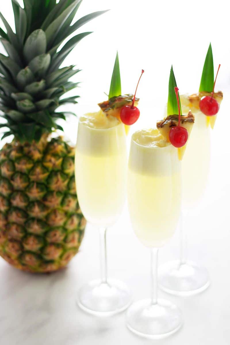 Piña Colada Mimosas - Kit's Kitchen