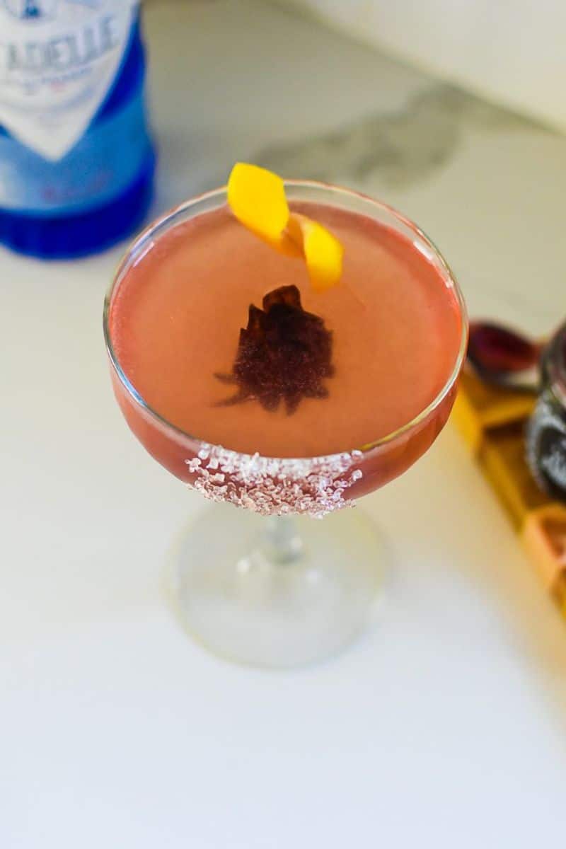 Hibiscus French 75 Cocktail