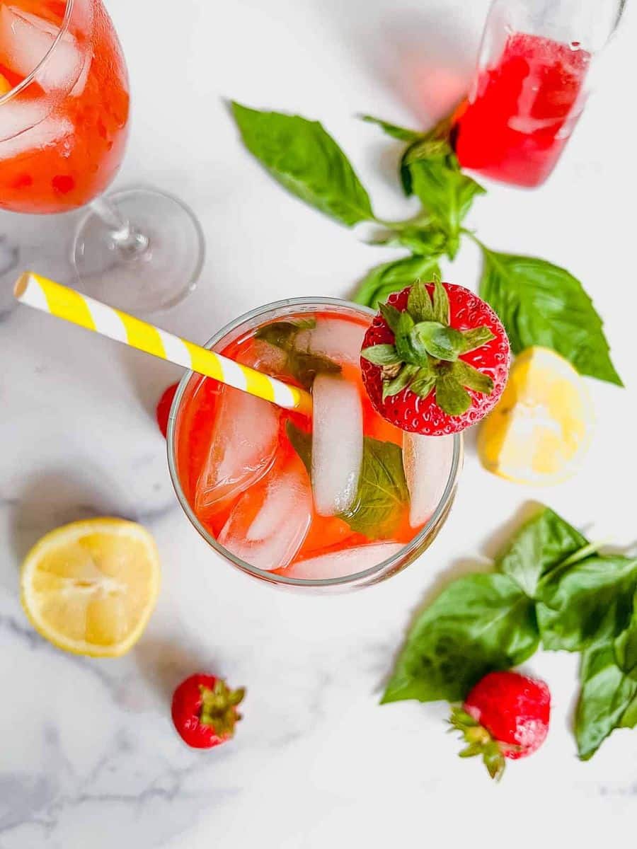 Strawberry Basil Lemonade