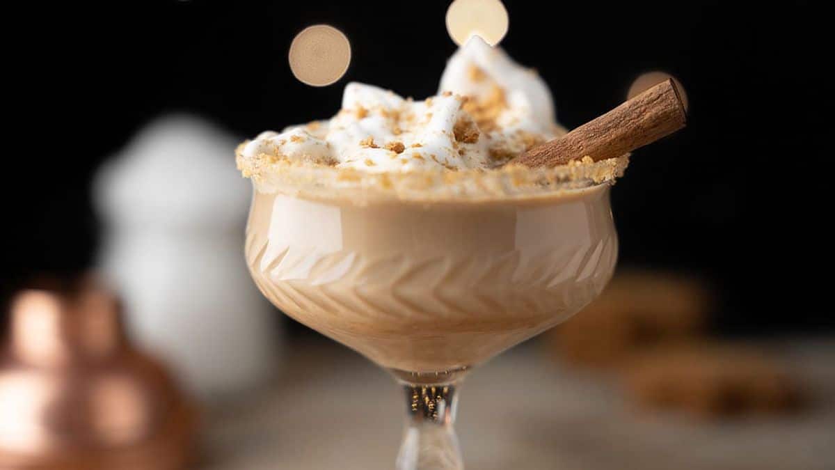 Gingerbread Latte Dessert Rum Cocktail