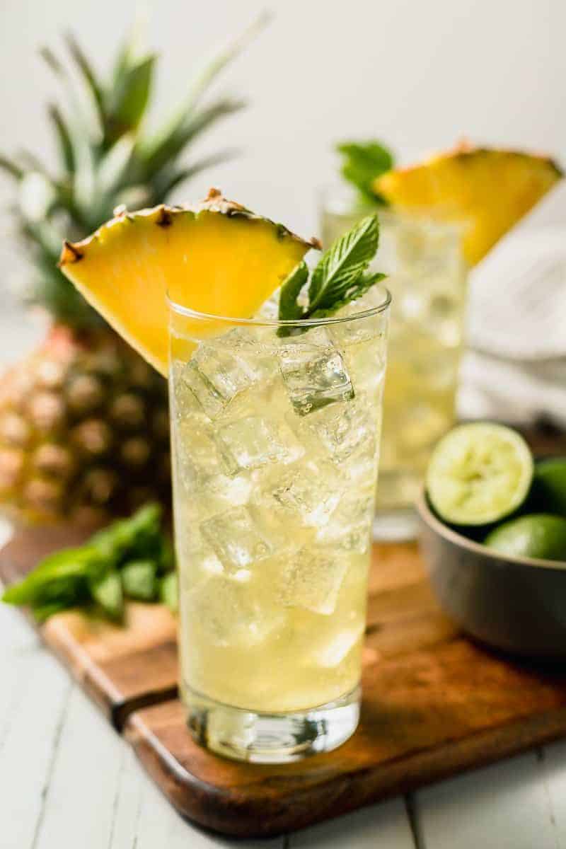 Pineapple Mojito Mocktail (Paleo, Whole30)