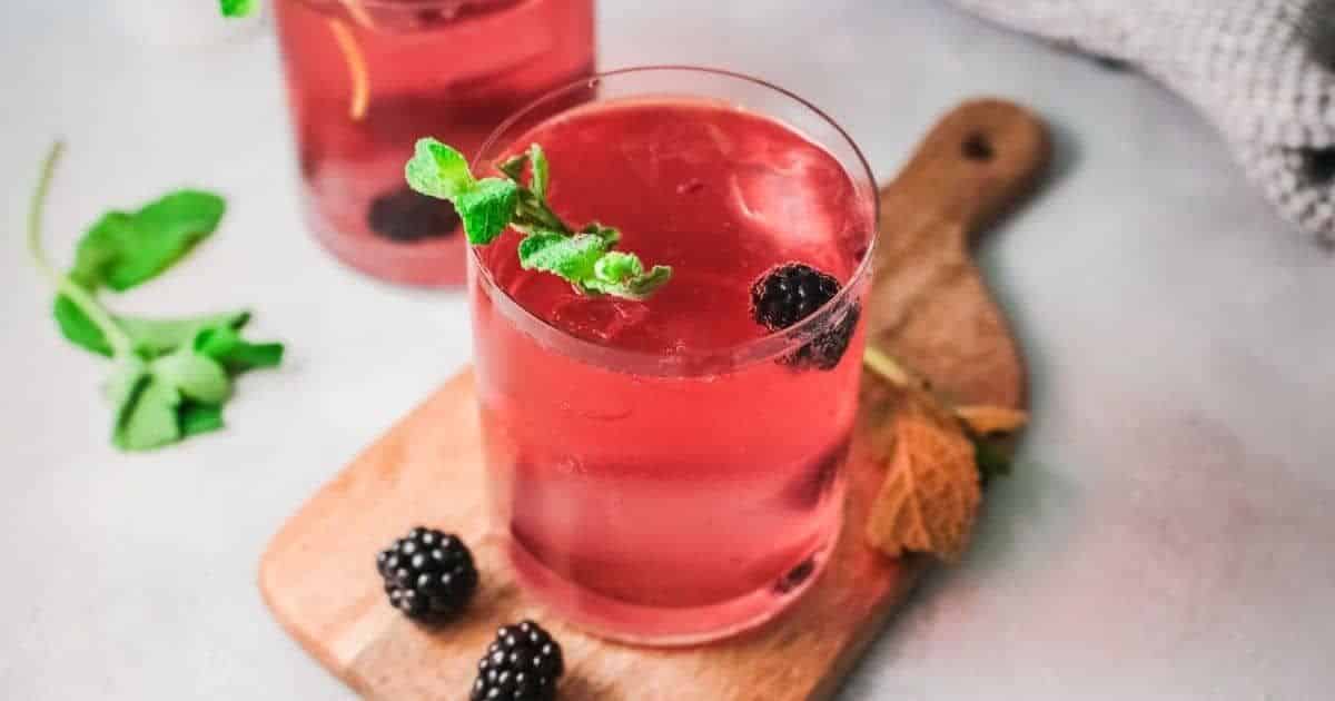 Blackberry Champagne Mule