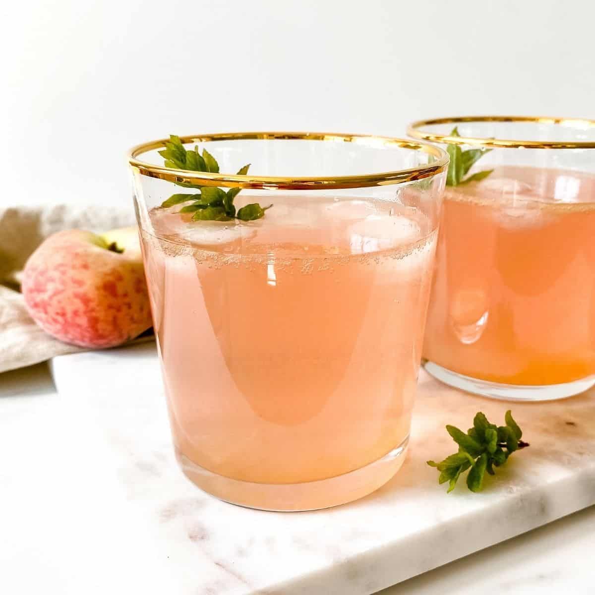 Peach Mocktail - Through The Fibro Fog