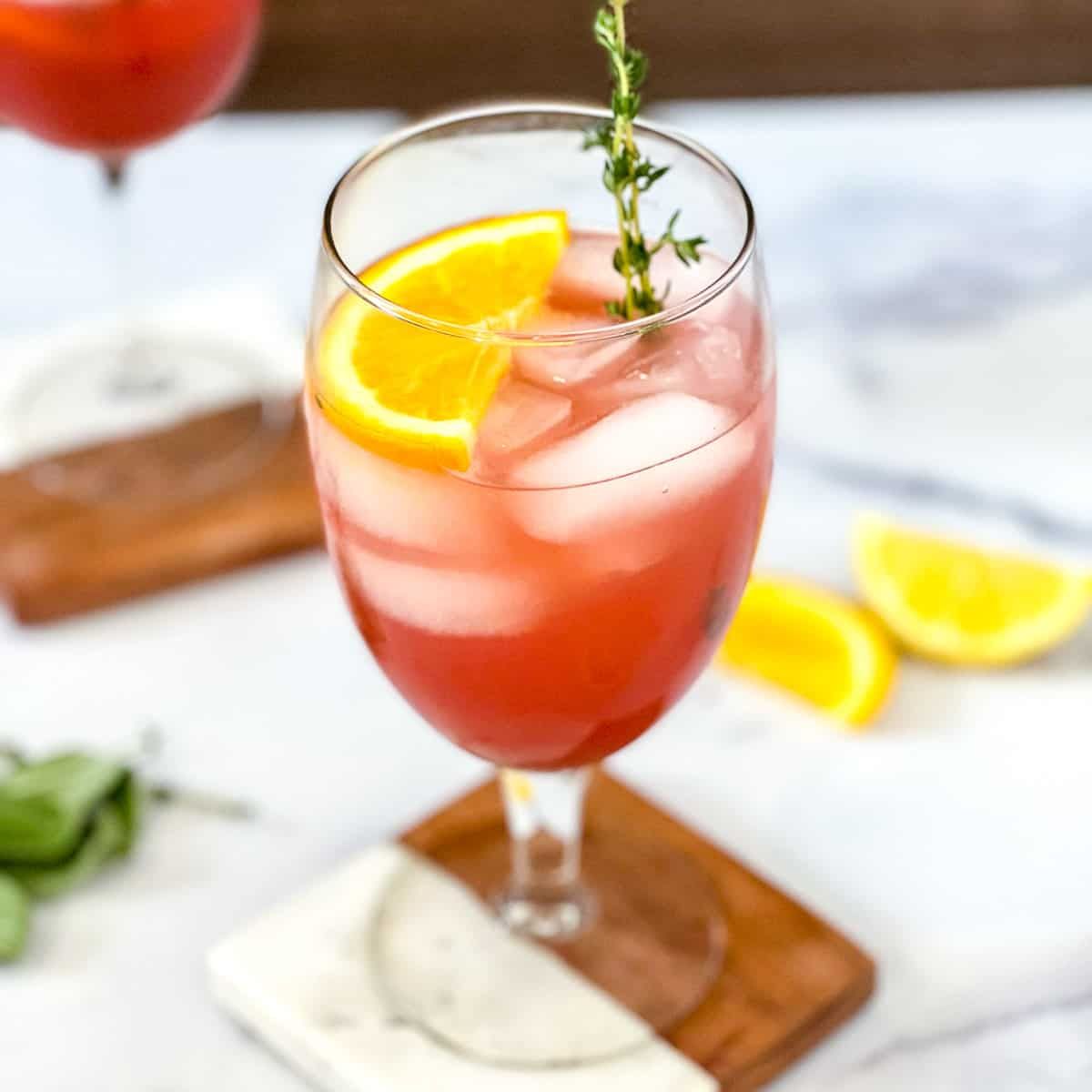 Non-Alcoholic Italian Aperol Spritz