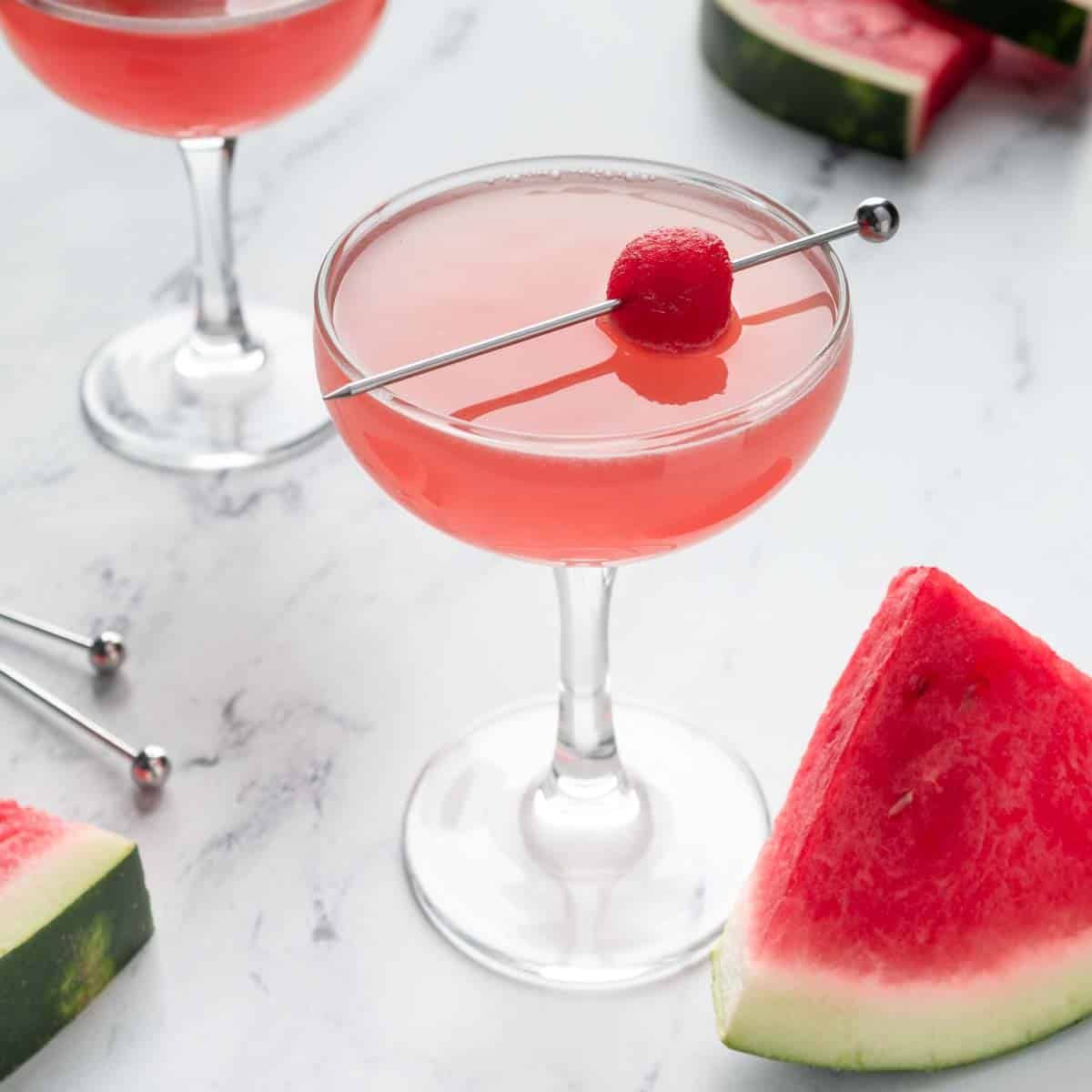 Watermelon Martini (with Gin or Vodka)