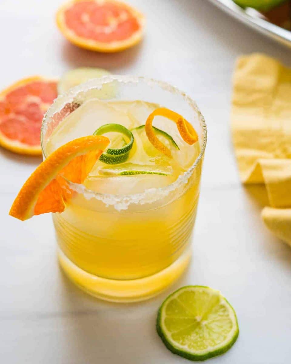 Light and Bubbly Cara Cara Margarita Mocktail