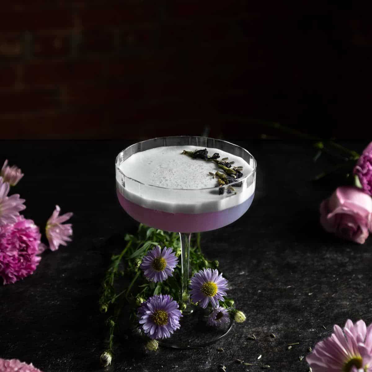 The Lavender Empress: A Gin Sour Cocktail