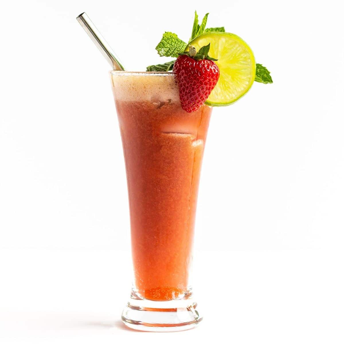 Strawberry Mojito Mocktail | Maple + Mango