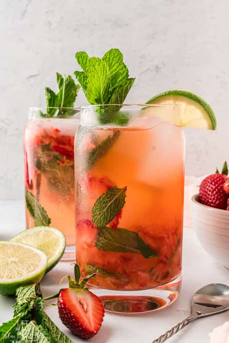 Strawberry Mojito Mocktail (Virgin Recipe)