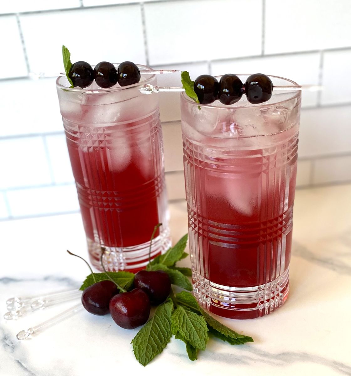 Dirty Shirley Cocktails with preserved cherries - The Art of Food and Wine