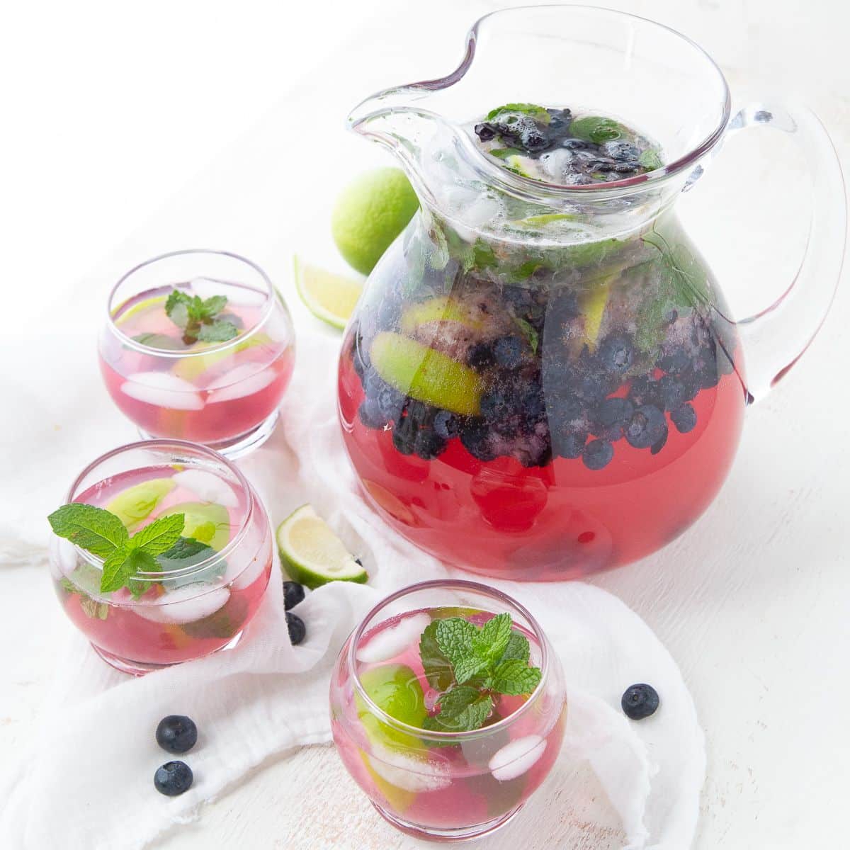 Blueberry Mojitos (Pitcher Recipe)