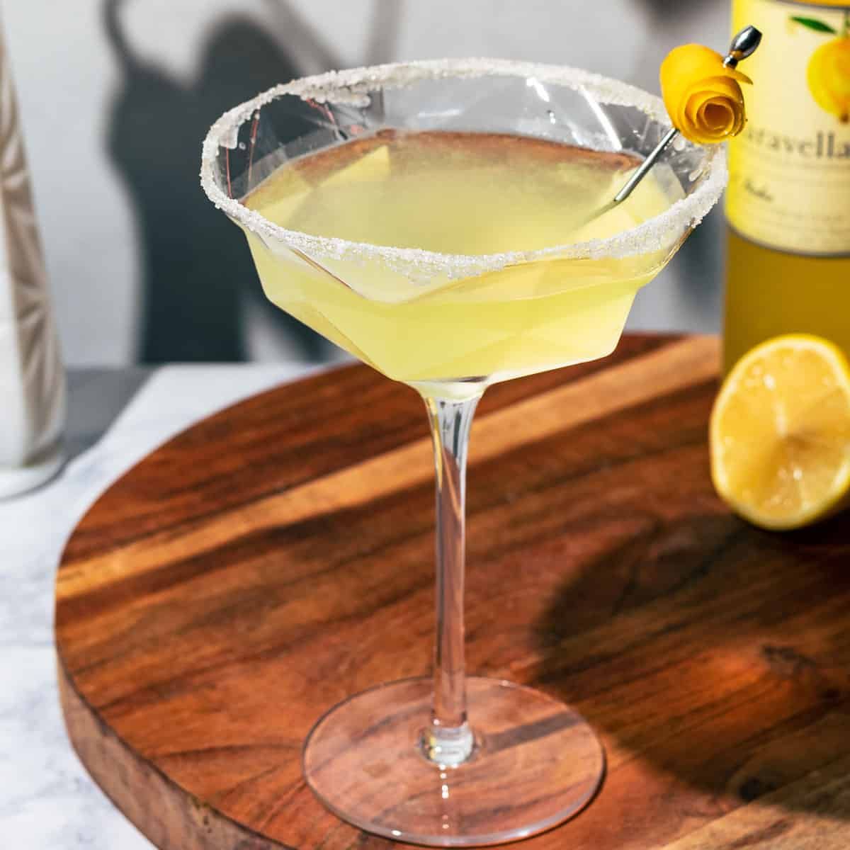 Limoncello Lemon Drop Martini (3 ingredients!)