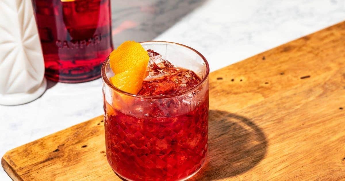 Vodka Negroni with Campari and Sweet Vermouth