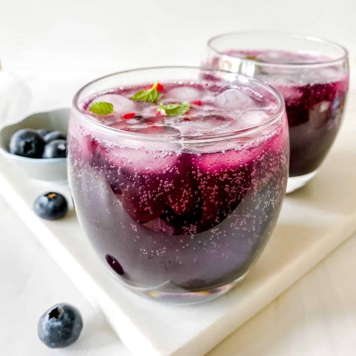 Blueberry Mocktail - Through The Fibro Fog