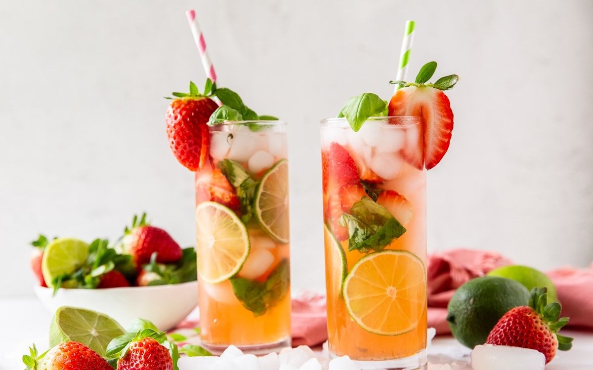 Strawberry Basil Mojito