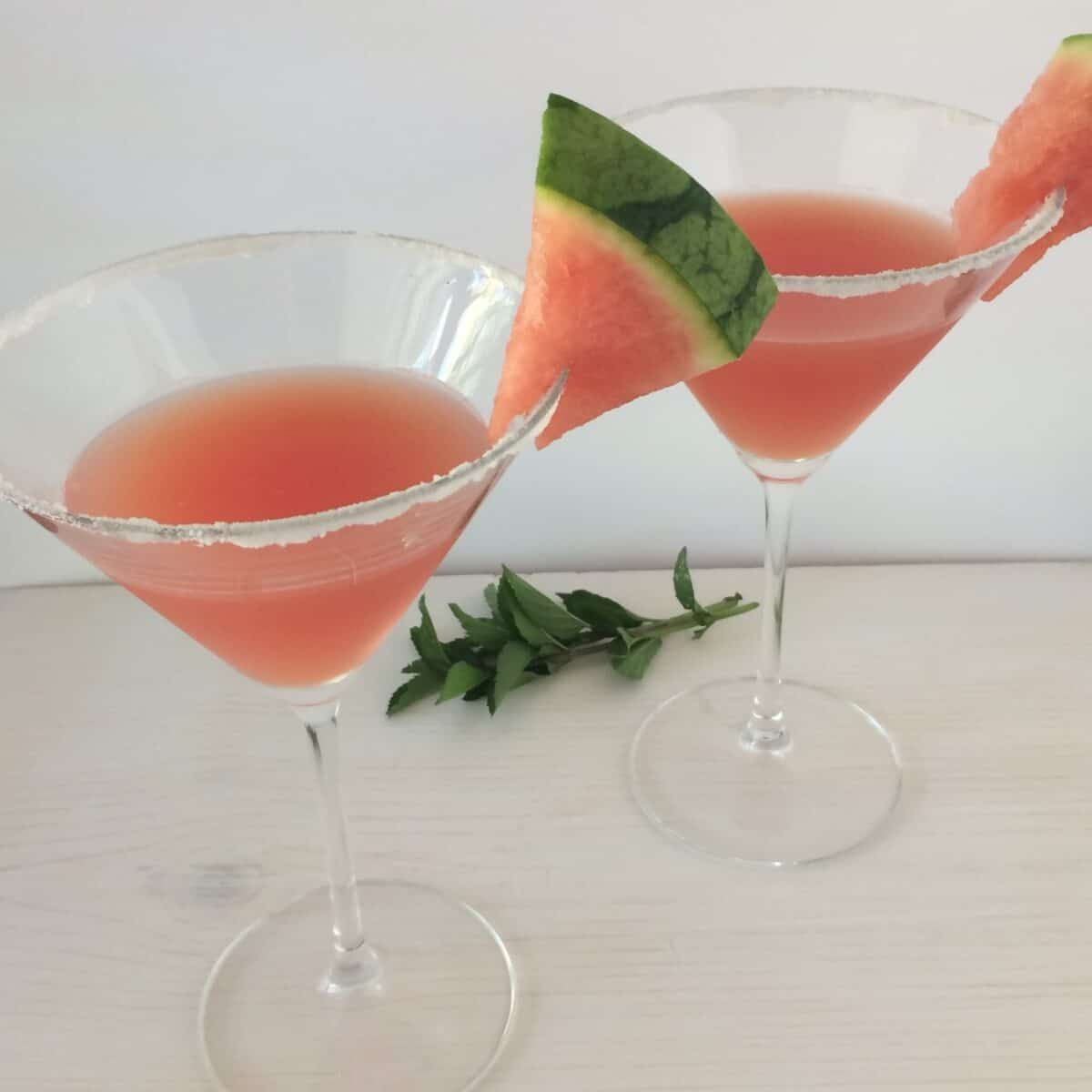 Watermelon Mint Martini - The Short Order Cook