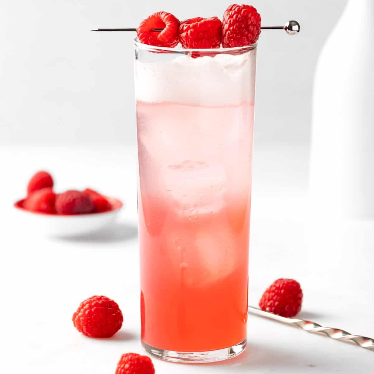 Raspberry Gin Fizz (the BEST Raspberry Gin Cocktail!)