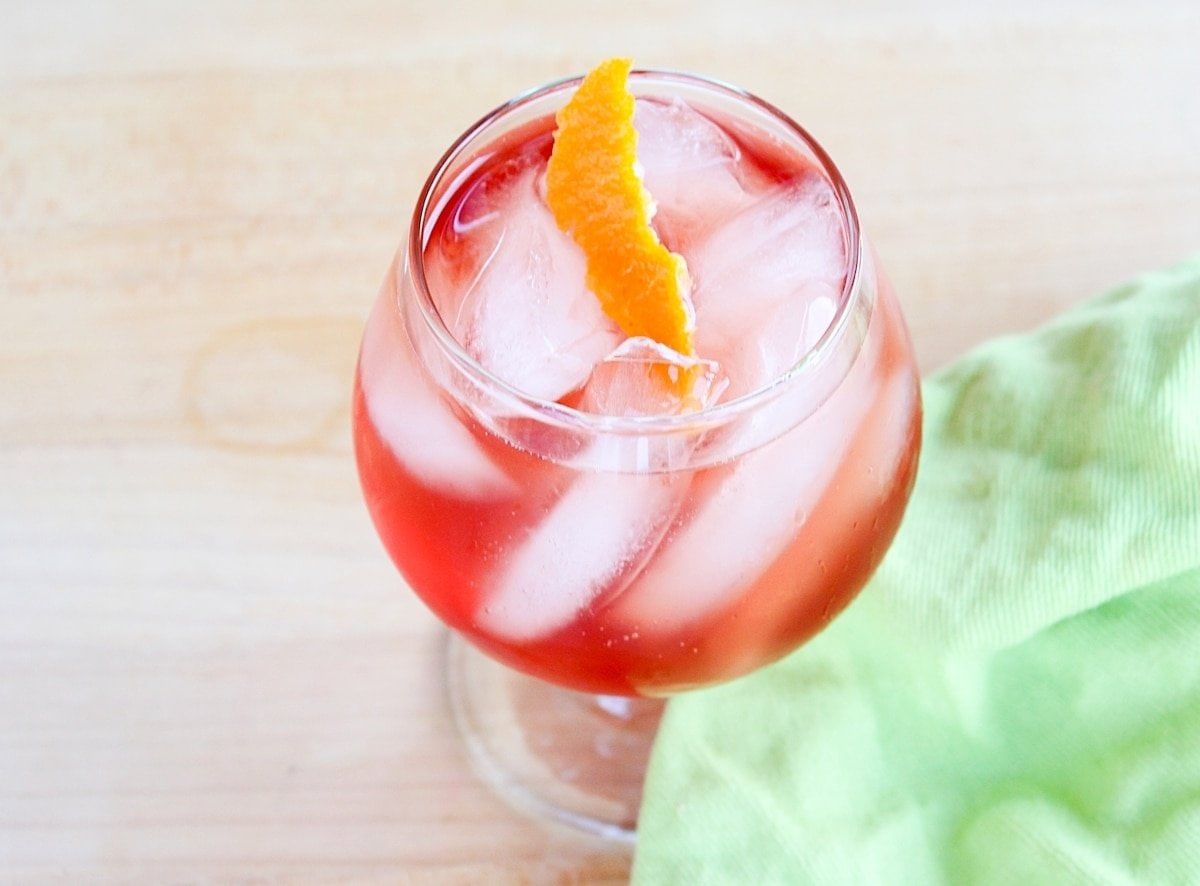 Vodka, Campari and Orange Cocktail