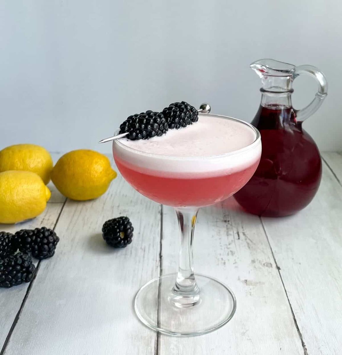 Vodka Sour with Blackberry Simple Syrup : Ugly Duckling Bakery