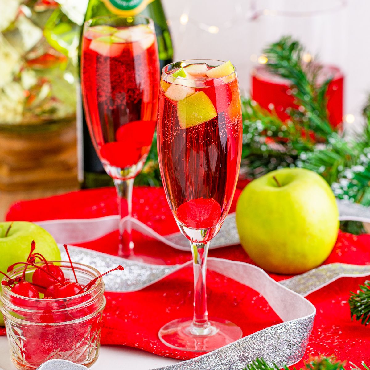 Christmas Mimosa Mocktails