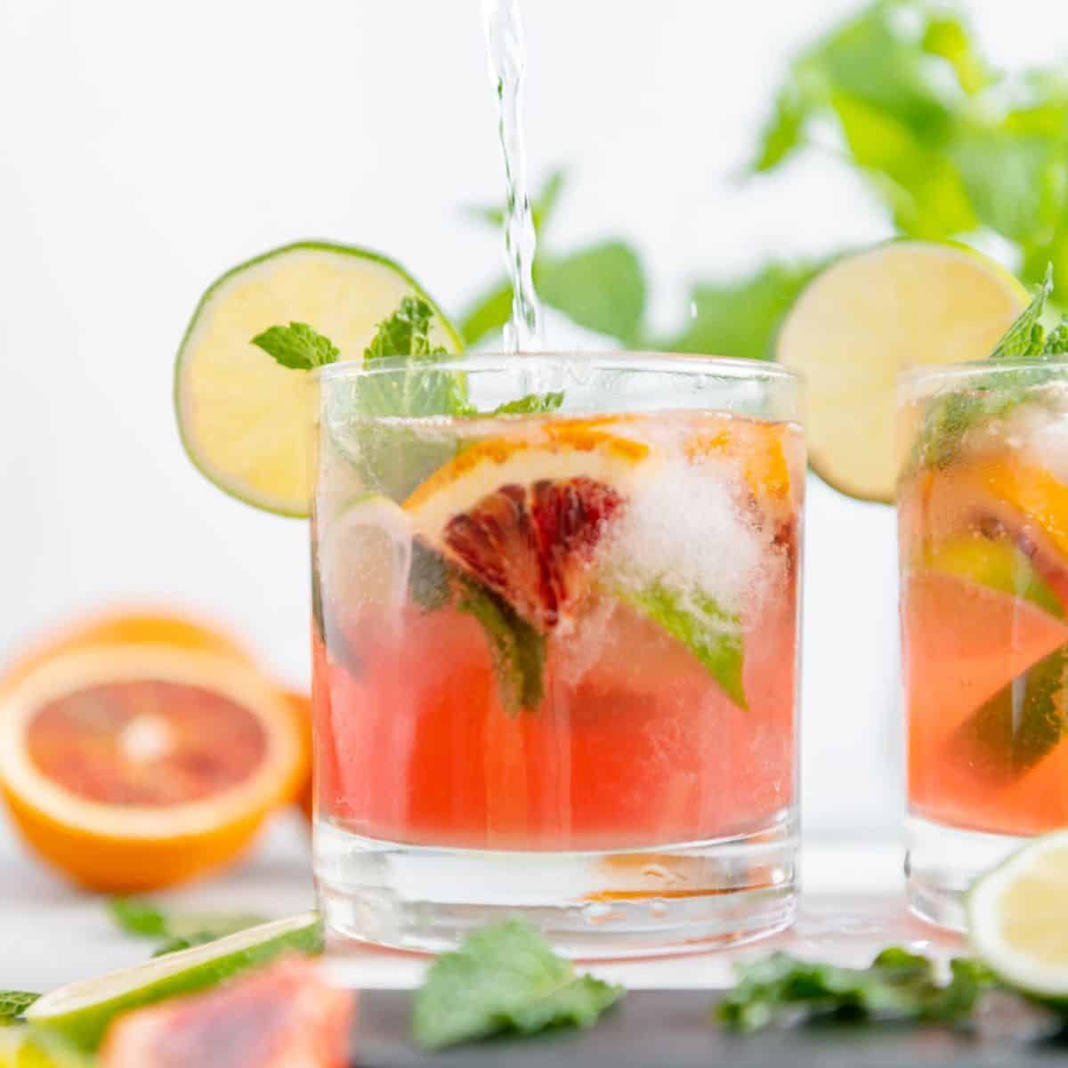 Refreshing Blood Orange Mojito - Best Served Vegan