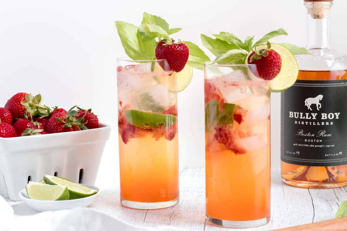 Strawberry Basil Mojito