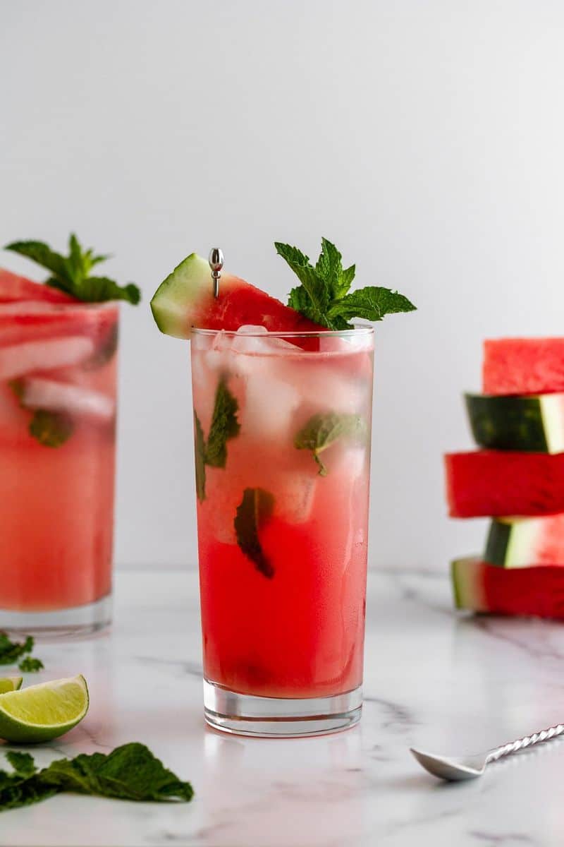 Watermelon Mojitos Recipe | Girl Versus Dough