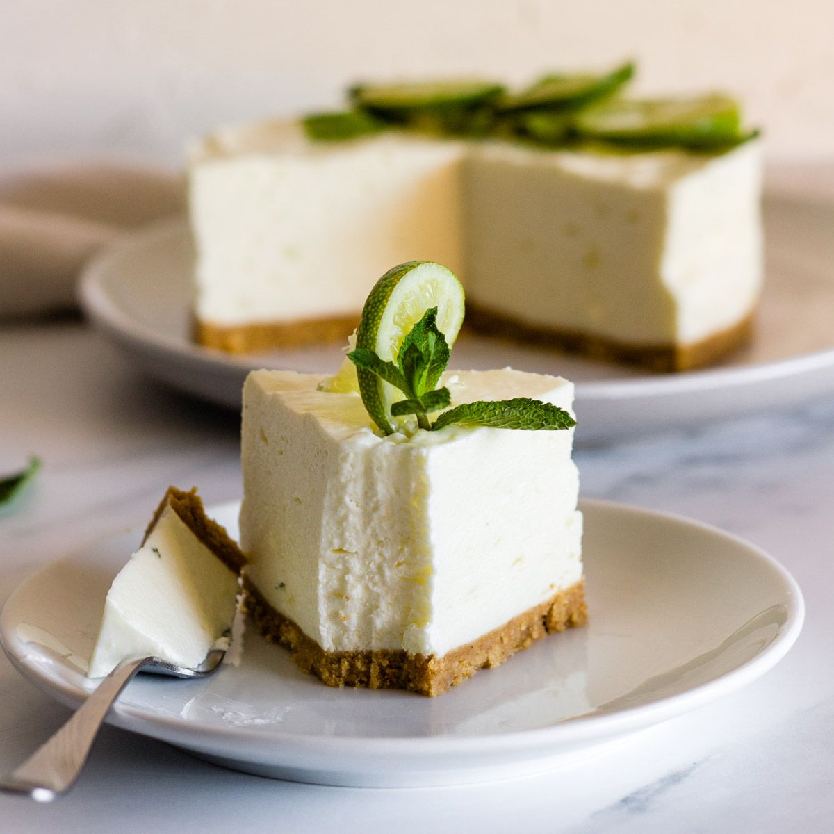 Mojito Cheesecake (No Bake)