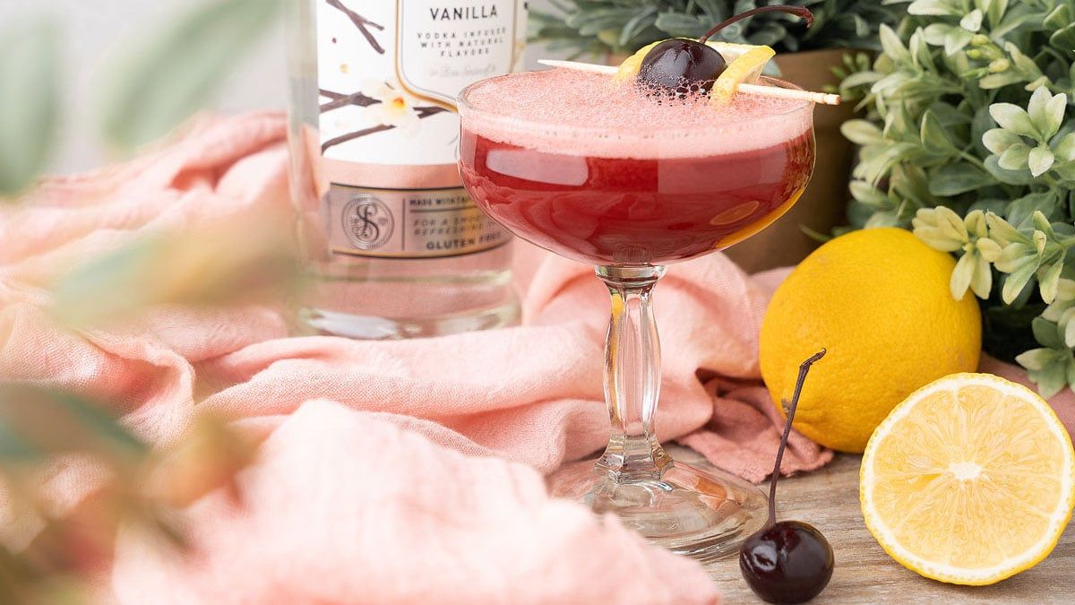 Black Cherry Vanilla Vodka Sour