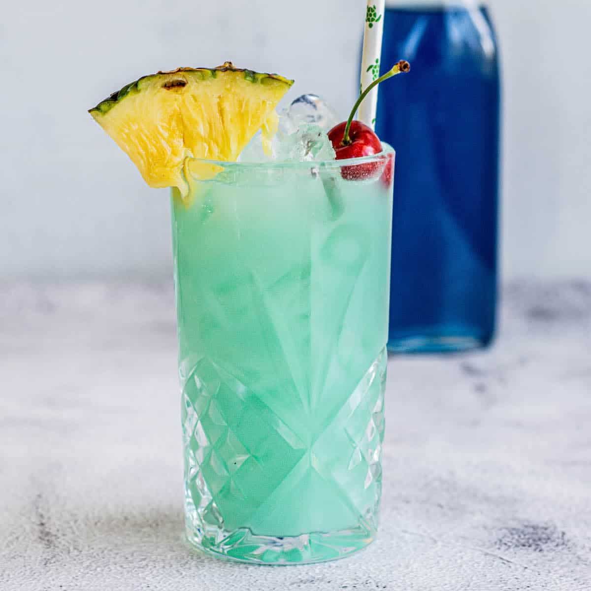 Blue Hawaiian Mocktail
