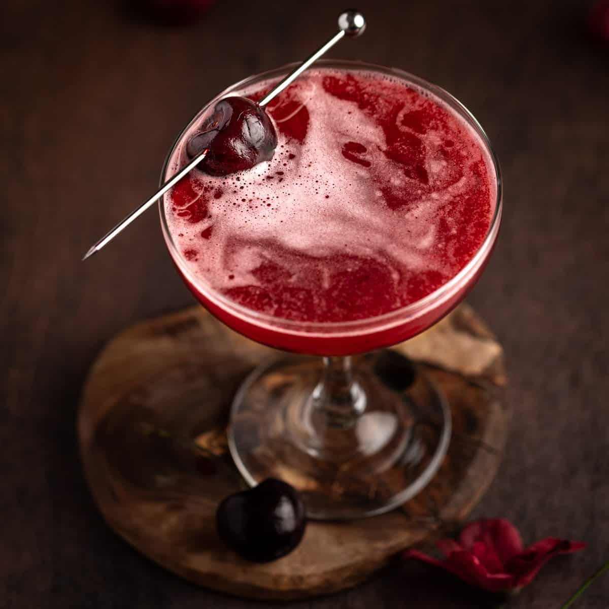 Bourbon Cherry Cocktail - The Littlest Crumb