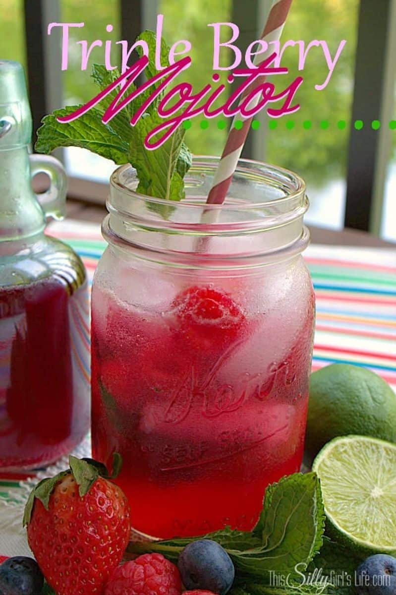 Triple Berry Mojitos