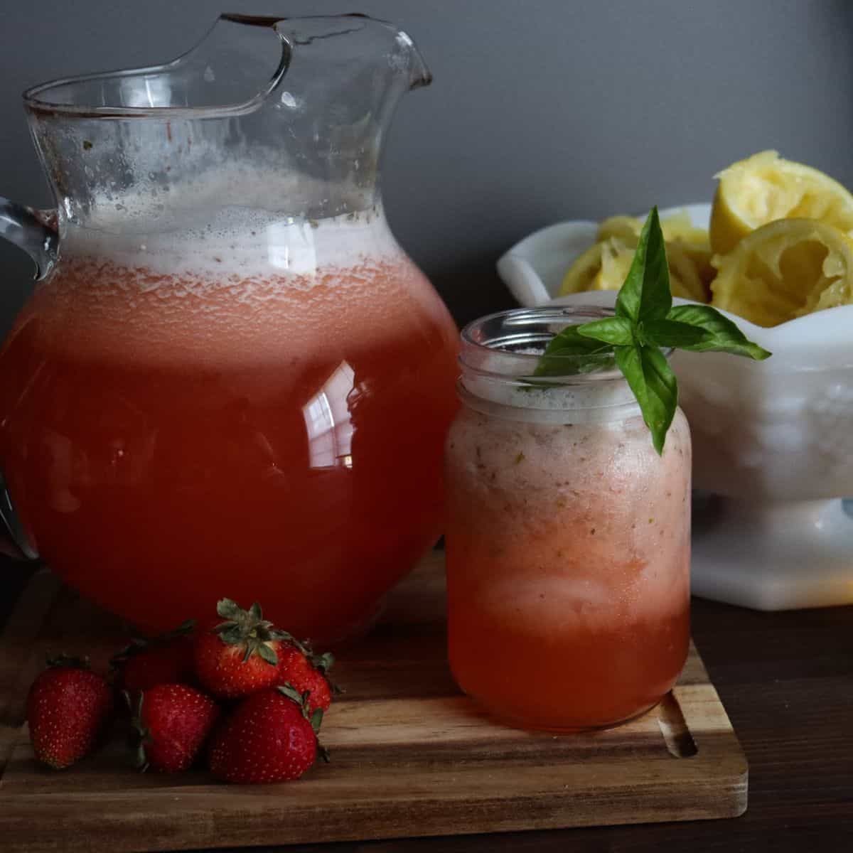 Strawberry Basil Lemonade