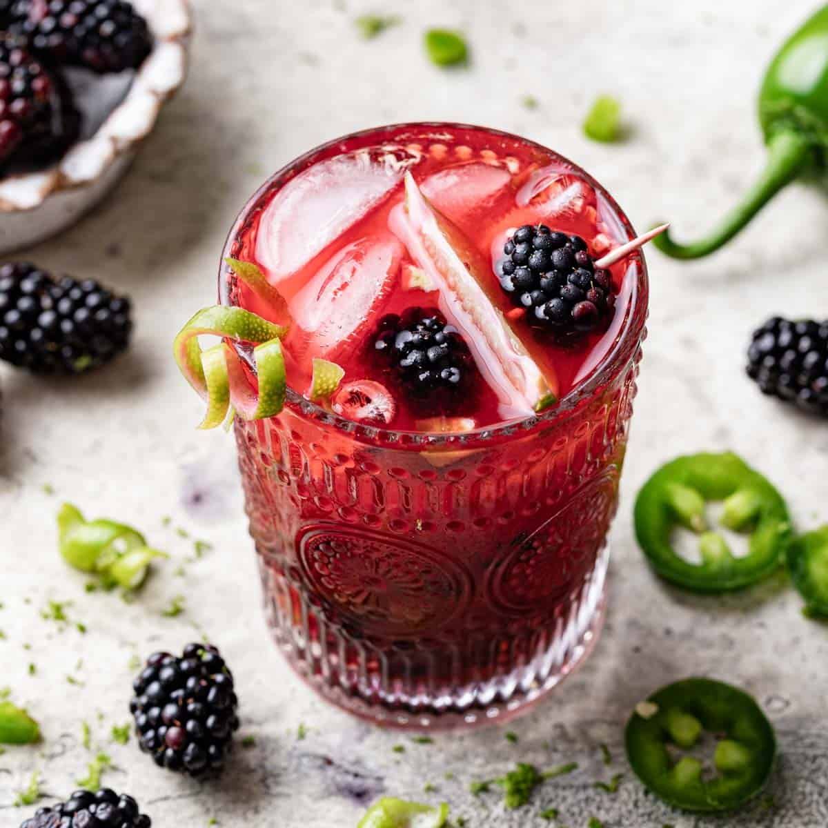 Blackberry Jalapeño Margarita