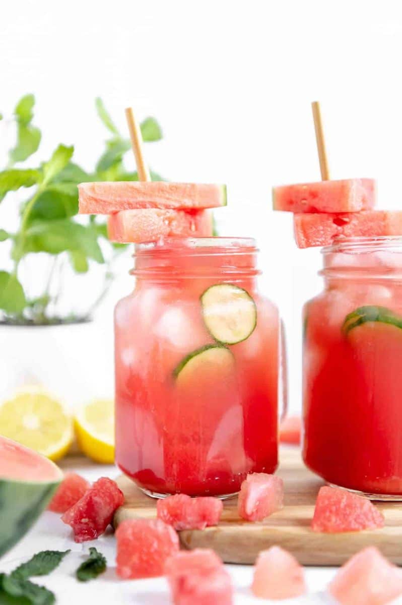 Watermelon Cucumber Lemonade - Best Served Vegan