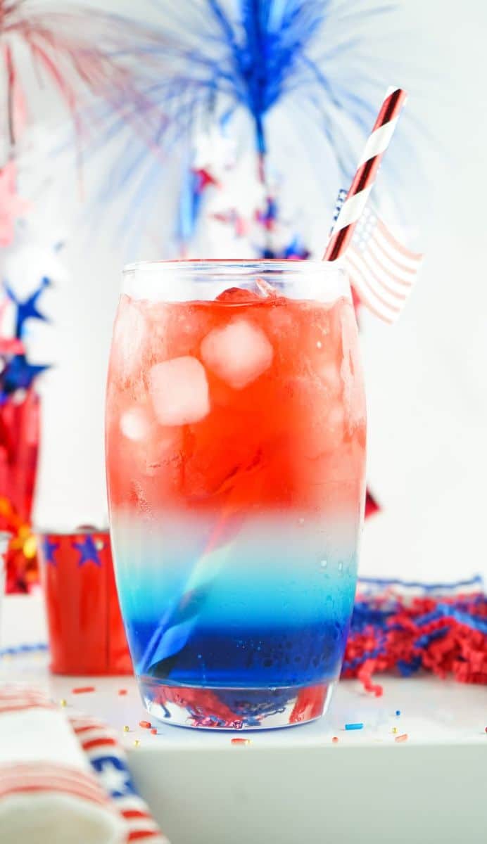 Red White and Blue Cocktail | Ooh La La It's Vegan