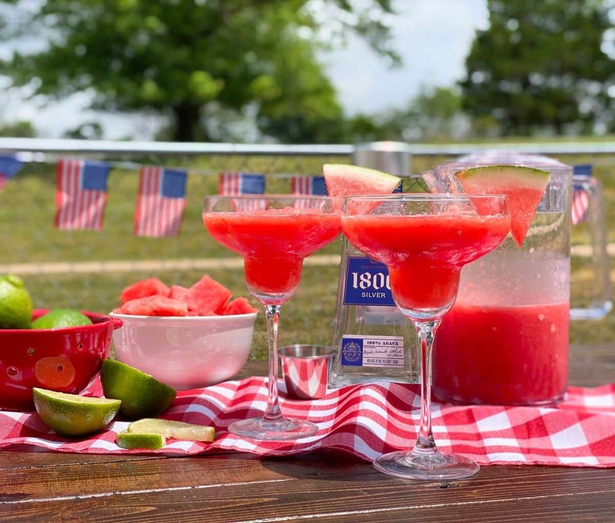 Easy Fresh Watermelon Margaritas