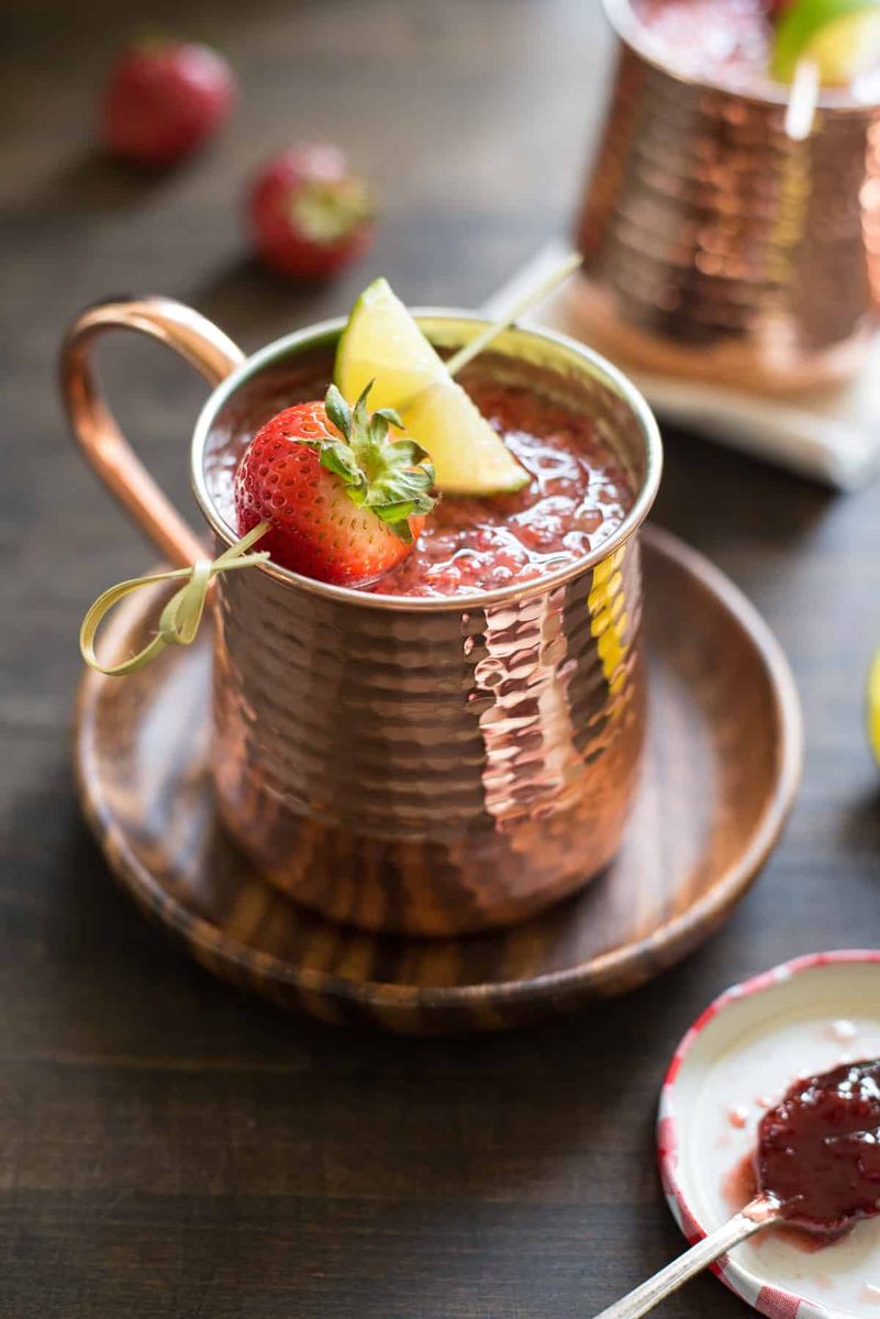 Strawberry Moscow Mules