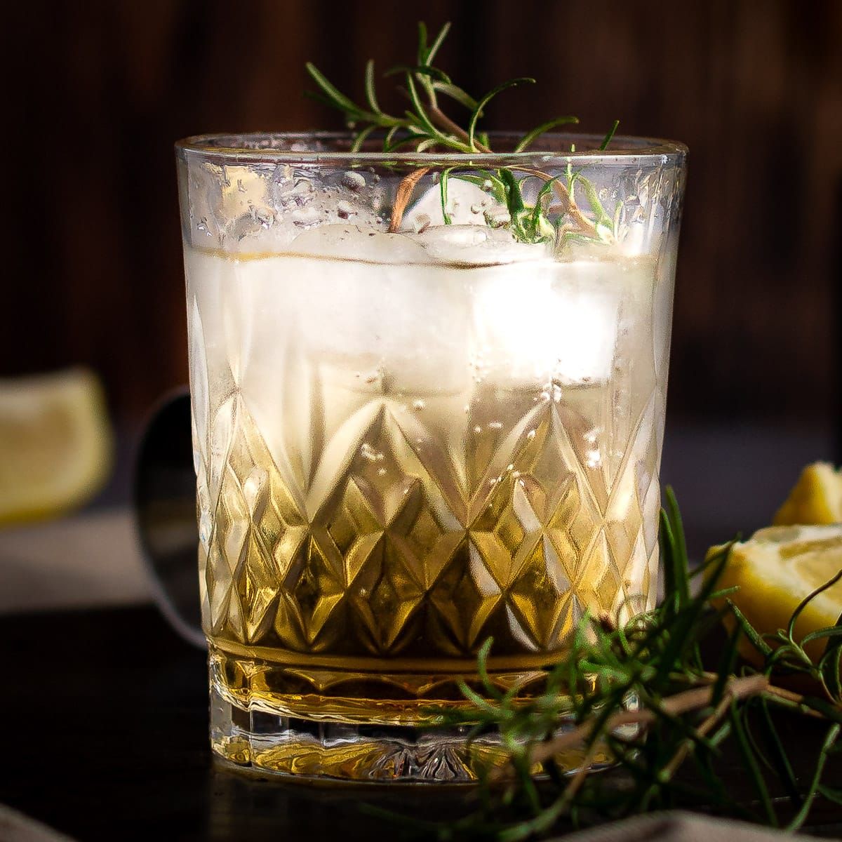 Bourbon Rosemary Cocktail - The Littlest Crumb